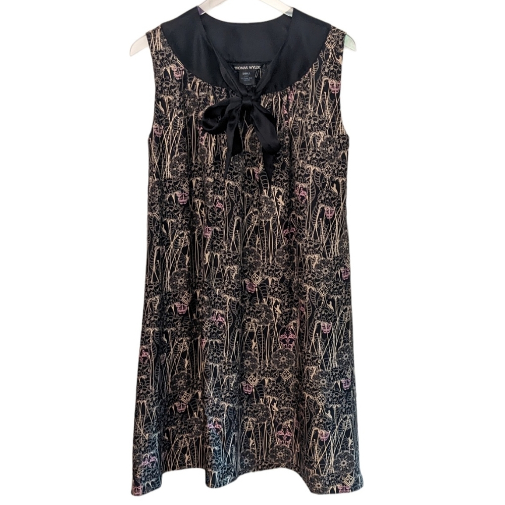 Thomas Wylde Silk Baby Doll Gothic Dress